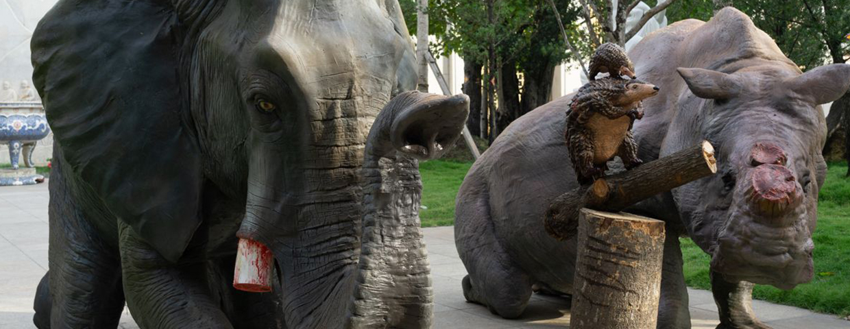 CAN GORY ANIMAL STATUES SHOCK VIETNAM INTO SHUNNING WILDLIFE PRODUCTS?